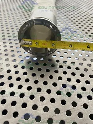 Sani Tech STHT-W-CO 44.5" Silicone Hose w/ 2" Sanitary Fitting
