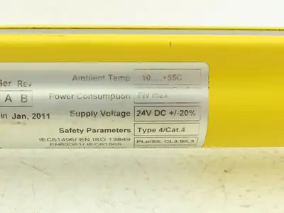 Allen Bradley 440L-R4J0480YD Light Curtain Guardmaster Receiver Only Ser A Rev B