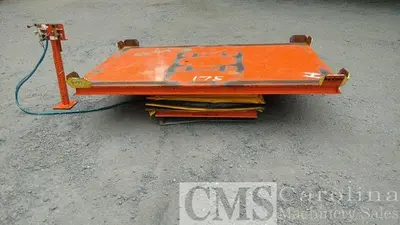 USED SOUTHWORTH MODEL LS4-48 96" X 64" AIR OPERATED LIFT TABLE