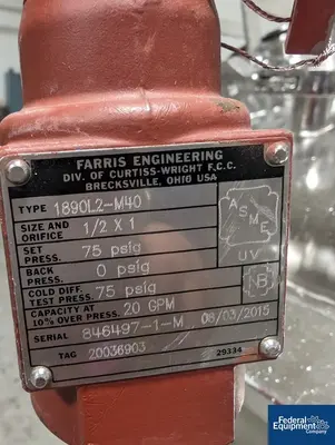 USED Precision 250 Liter Precision Stainless Reactor, 316L S/S, 45/100#