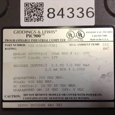 USED GIDDINGS & LEWIS 502-03840-03R1