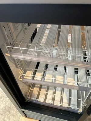 167-0482 True GDM-41CPT Two Section Glass Door Self Contained Cooler