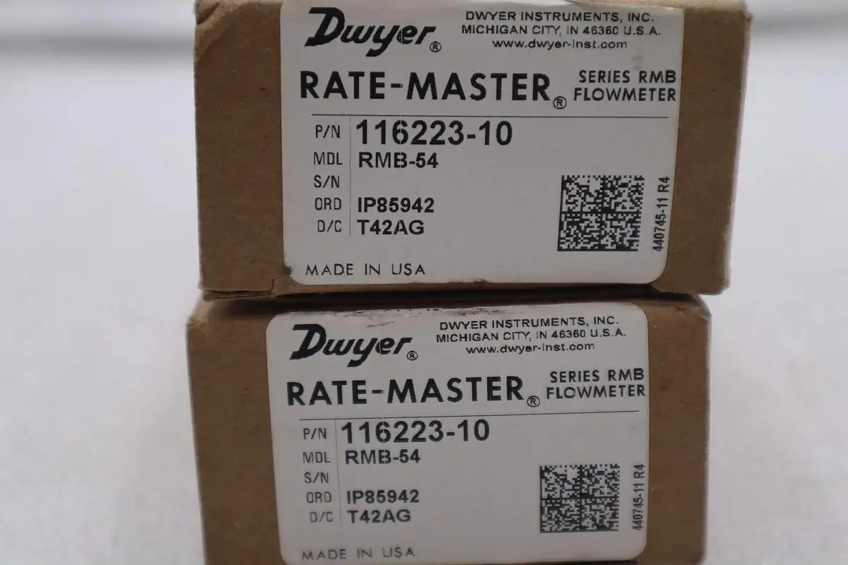DWYER RMB-54 RATE-MASTER SERIES RMB FLOWMETER STOCK #K-2007