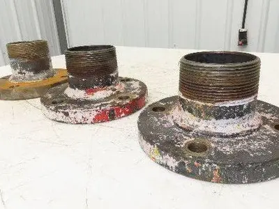 Weldbend 3" Butt Weld Flange x 3" NPT Pipe Nipple 4"Height #150  Lot of 3