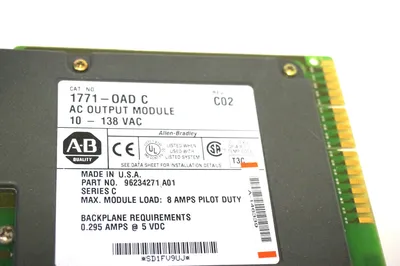 USED ALLEN BRADLEY 1771-OAD/C OUTPUT MODULE REV.C02 1771OADC