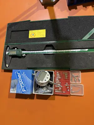 Insize 0-12" Digital Caliper & Fowler Digital Drop Indicator With Various Tips