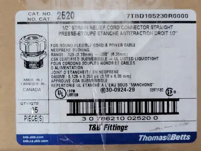 NEW THOMAS & BETTS 2520