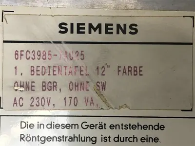 USED SIEMENS SINUMERIK 6FC3985