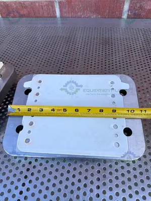 USED MILLIPORE PELLICON STAINLESS STEEL TFF CASSETTE HOLDER W/ GAUGE