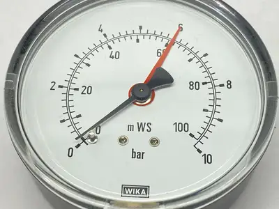 USED WIKA PRESSURE GAUGE 10 BAR 111.10.80