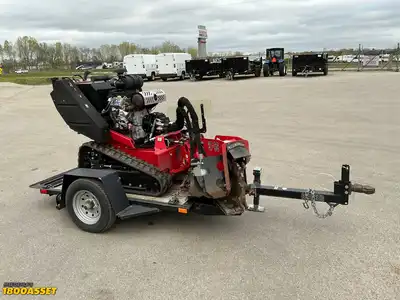 USED BARRETO 37-SG STUMP GRINDER WITH TRAILER
