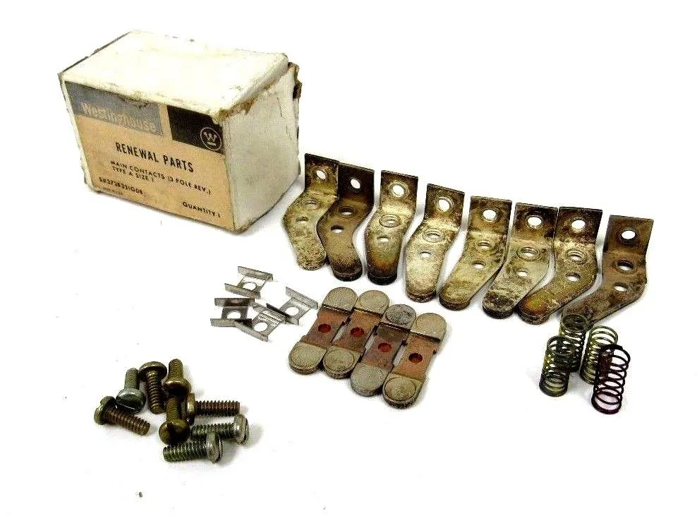 NEW WESTINGHOUSE 373B331G08 CONTACT KIT 3 POLE TYPE A SIZE 1