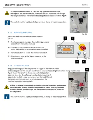 Casadei E550 PM / PMCR  Edgebander Operator's Manual (PDF Download)