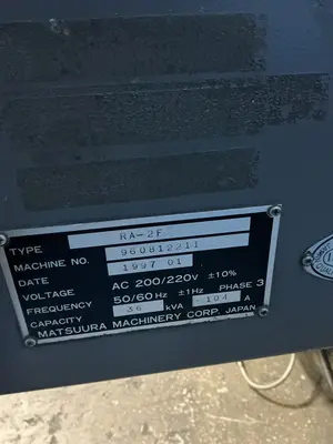 Used 1997 MATSUURA RAIIF Vertical Machining Centers Ohio US | HGR 24 #1089553