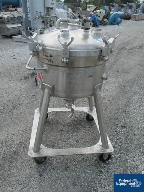 Used DCI 80 Liter DCI Receiver, 316 S/S, 50# Stainless Steel Tanks Ohio US | Federal Equipment Company #125790