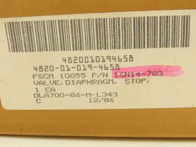 Rockwell Hanna 1/2" Diaphragm Pinch Valve Buttweld Fig CWP 5