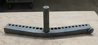 Unbranded Lathe Tool Rest ~  24" x 4"  & 6-3/4" Post & 1-1/2" Dia (6145)
