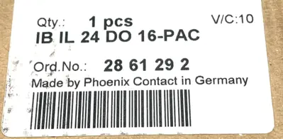 NEW PHOENIX CONTACT IB IL 24 DO 16-PAC OUTPUT TERMINAL IBIL24DO16PAC