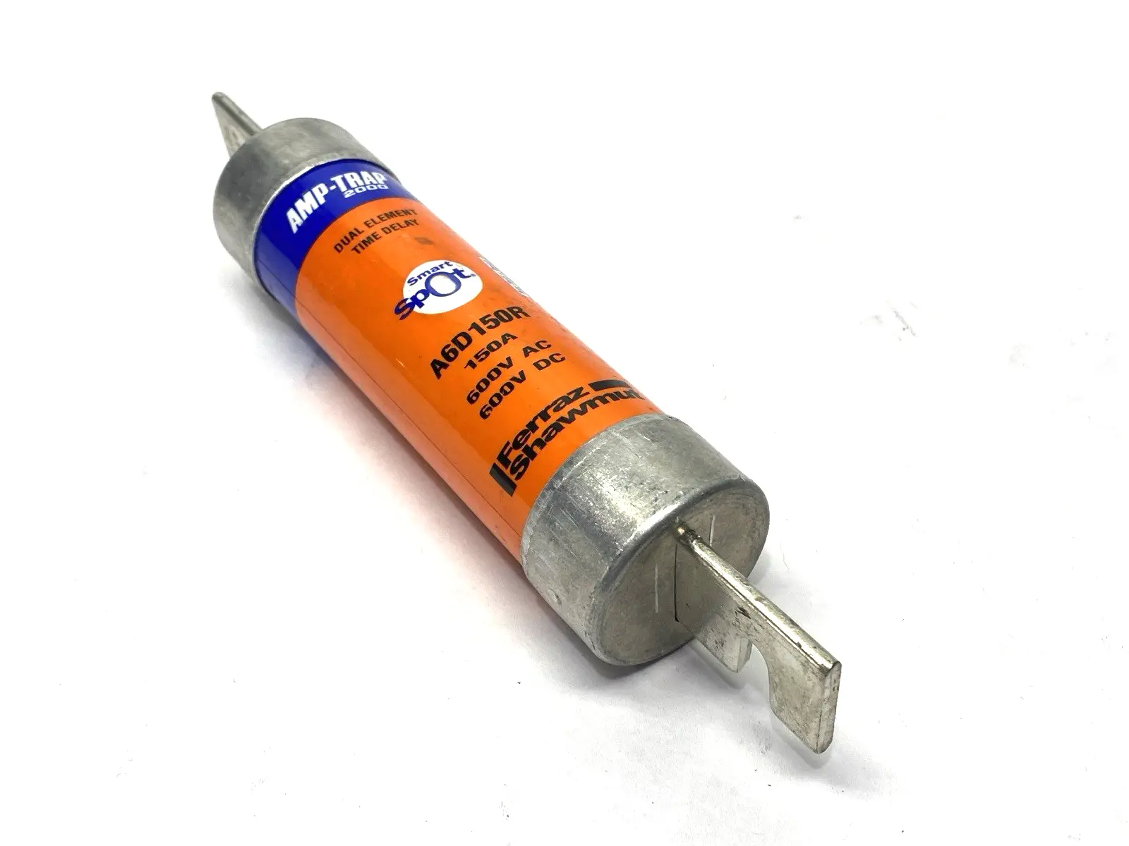USED FERRAZ SHAWMUT AMP-TRAP DUAL ELEMENT TIME DELAY FUSE CLASS RK1 600V 150A