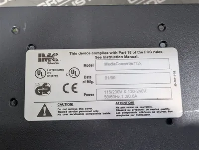 IMC Networks MediaConverter/12X Modular Expansion Base Used