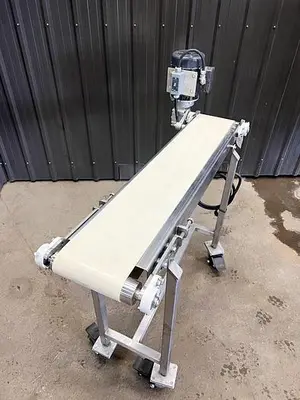🔴 Heading to Auction May 27 - Used Belt Conveyor, 8’’ Wide X 50’’ Long