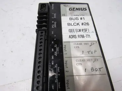 GE Fanuc IC660BBA100 Genius Analog I/O Module 115V 4 Input 2 Output