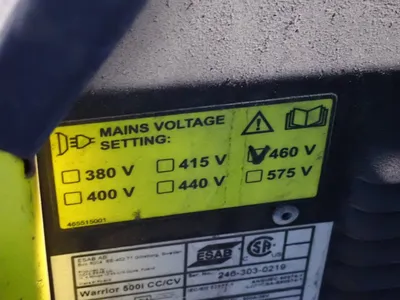 Used ESAB WARRIOR 500 CC/CV Welding Machinery (Other) Ohio US | HGR 24 #1048049
