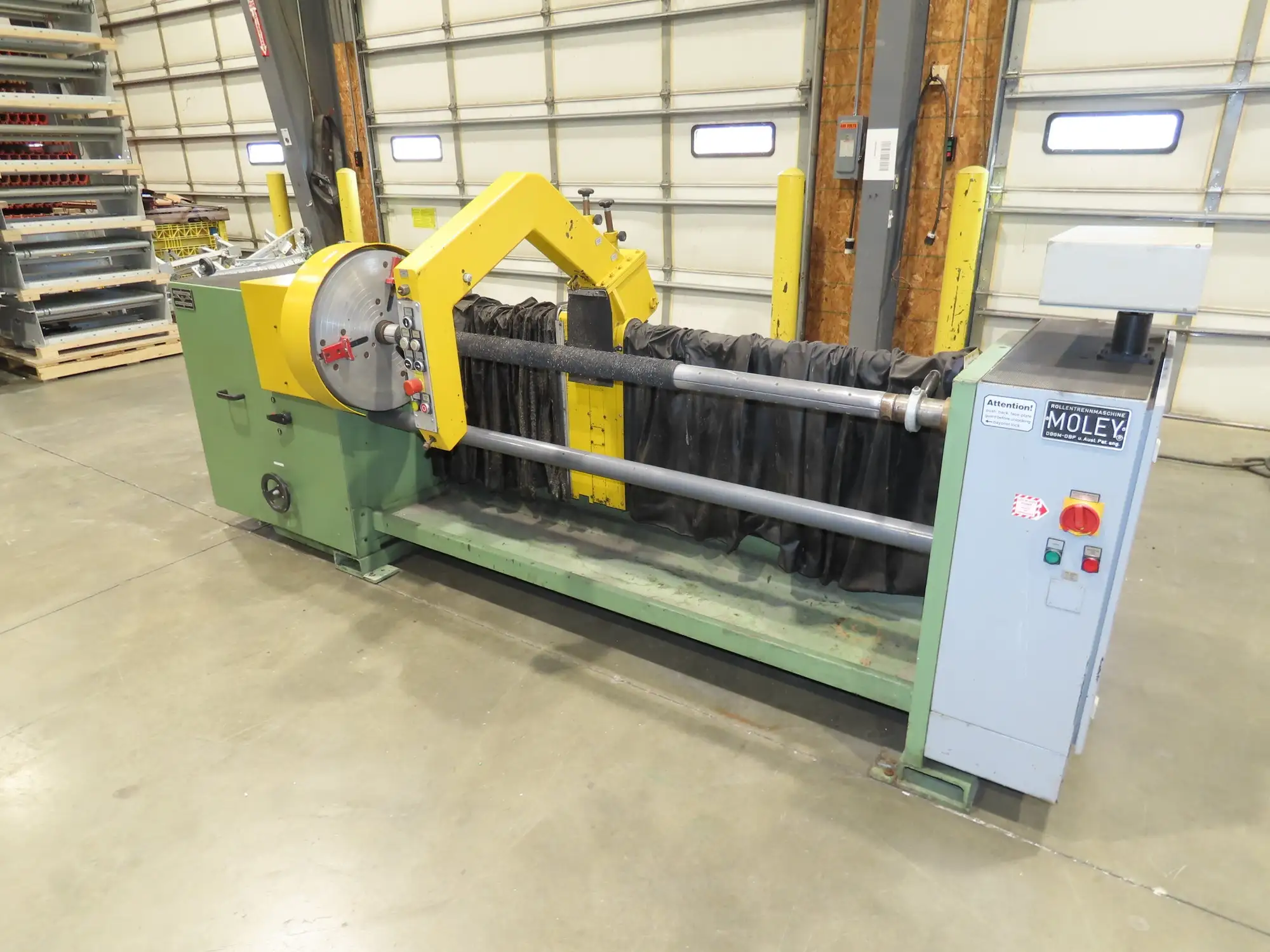 Hillesheimer Moley M1600 Automatic Roll Cutting Slitting Machine *Needs Repair