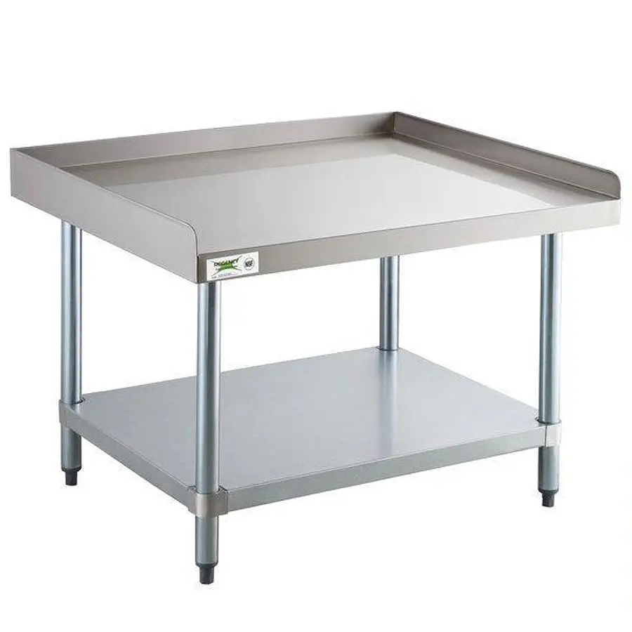 30"x 30" Stainless Steel Equipment Stand with Galvanized Undershelf