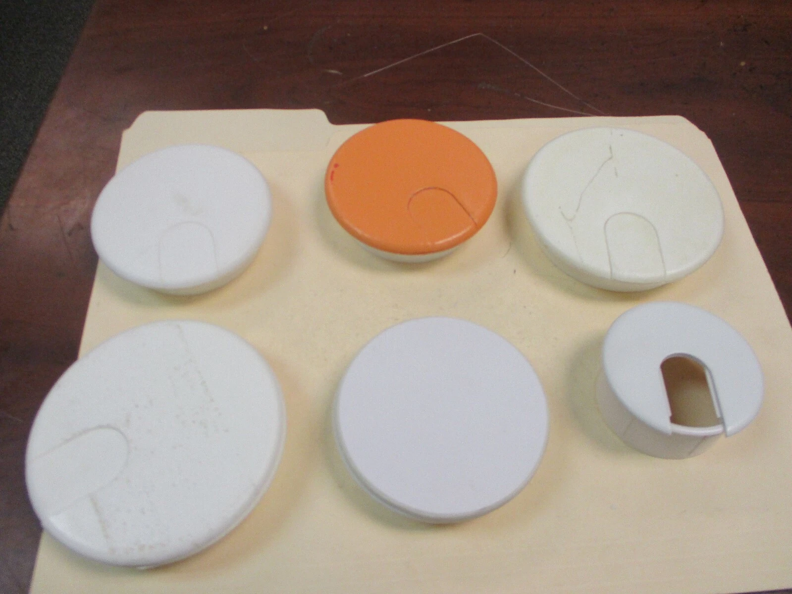 Used Parts and Flip-Top Plastic Caps (QTY 17)