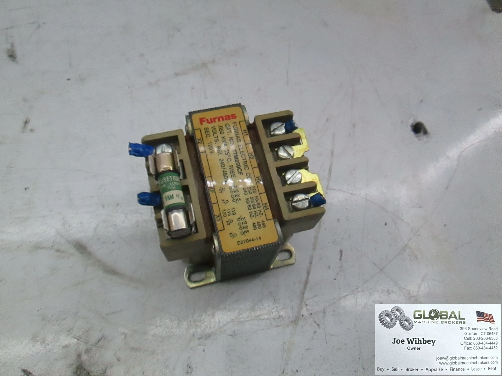 Furnas 77M050CF Transformer, .050KVA, 240/480V