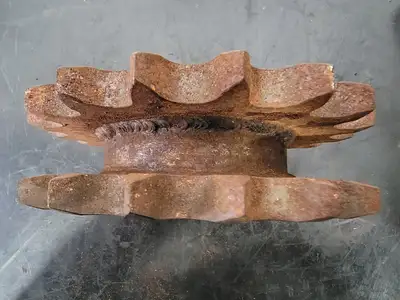Double Single Roller Chain Sprocket DS100A18 w/ Deep Groove Ball Bearing