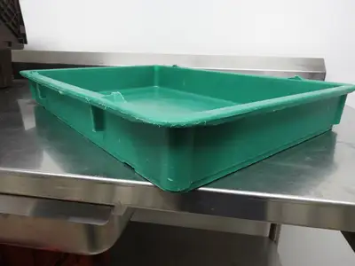 Used Doughmate Used Green DoughMate CPT-7D Commercial Plastic Dough Tray 26"Lx18"Wx3"H Food Preparation & Supplies Illinois US | Falcon Restaurant Supply #1376530