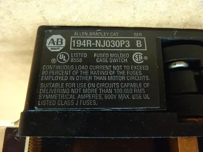 USED ALLEN BRADLEY 194R-NJ030P3 SER B