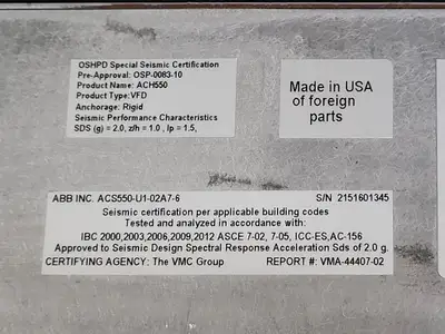 USED ABB ACS550-U1-02A7-6