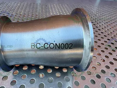 Unbranded Stainless Steel Reducer 2" Sanitary to 2 1/2" Sanitary Fittings