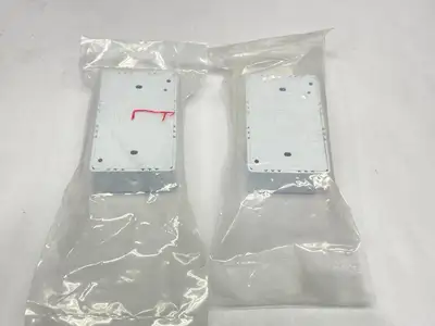 NEW HELLERMANNTYTON SINGLE GANG JUNCTION BOX 2" DEEP PVC WHITE LOT OF 2