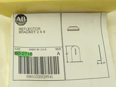 Allen Bradley 60-2718  2x8" Conveyor Sensor Reflector Bracket Yellow  Lot of 14
