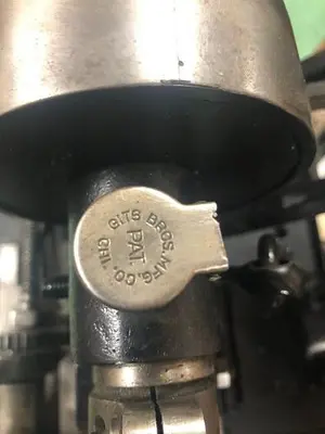 3398-385 Wm.H.Baker Antique Blanking Press with Mechanical Indexing Roll Feed – Circa 1890