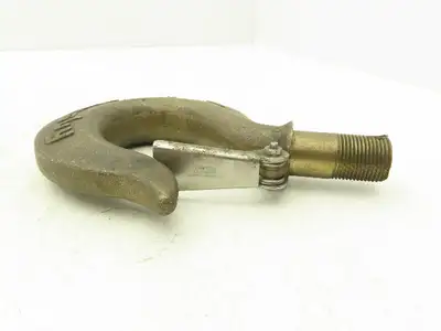 Crosby 319B JB 3.5 Ton Bronze Rigging Hoist Hook Threaded Shank w/Latch