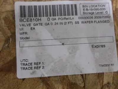 Hilton Valve – 24 inch Wafer Flanged Gate Valves (New)