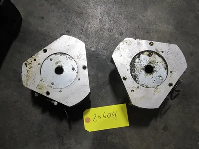 Lot of 2 Pneumatic Air Chucks Roughly 7" Diameter Clamp AutoGripper AutoGrip