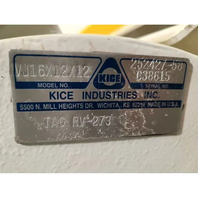 Used KICE INDUSTRIES INC. VJ16X12X12 Valves/Fittings West Virginia US | JM Industrial #1545694