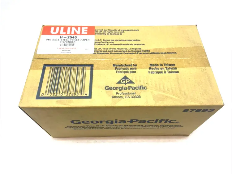New | in-Stock ULINE Steel Double Roll Toilet Paper Dispenser Janitorial Equipment Michigan US | Maverick Industrial Sales #1400814