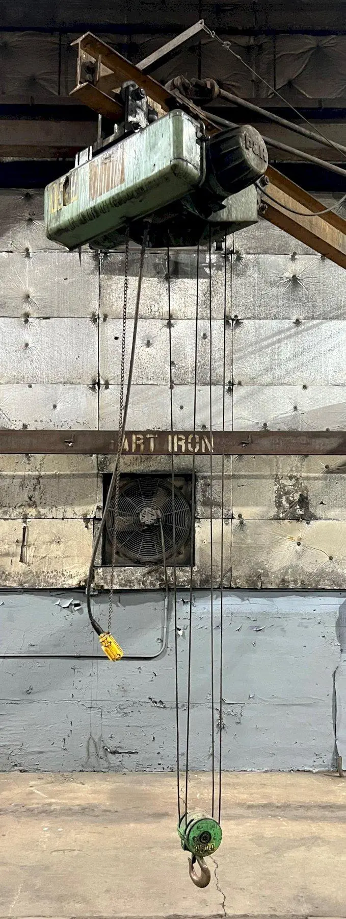 3000 LBS (1.5 TON) P&H MOTORIZED POWER CABLE HOIST: STOCK 18433