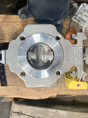 3" Fisher 8580 Butterfly Valve with Kinetrol actuator and DXP positioner New Storeroom Spare