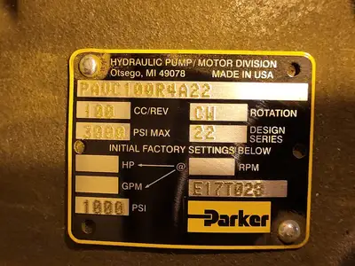 New | in-Stock PARKER PAVC100R4A22 Parts (Hydraulics and Pneumatics) British Columbia CA | Lenmark #264399
