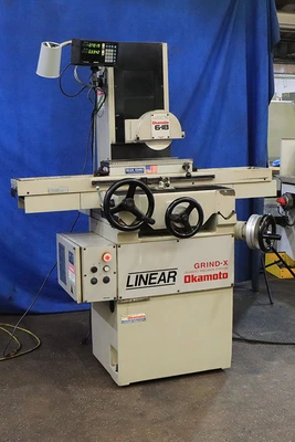 Used 2004 Okamoto LINEAR 618B, 2004, 2X DRO, ROLLER BEARING TBL Reciprocating Surface Grinders New Jersey US | Machinery Values #1460749