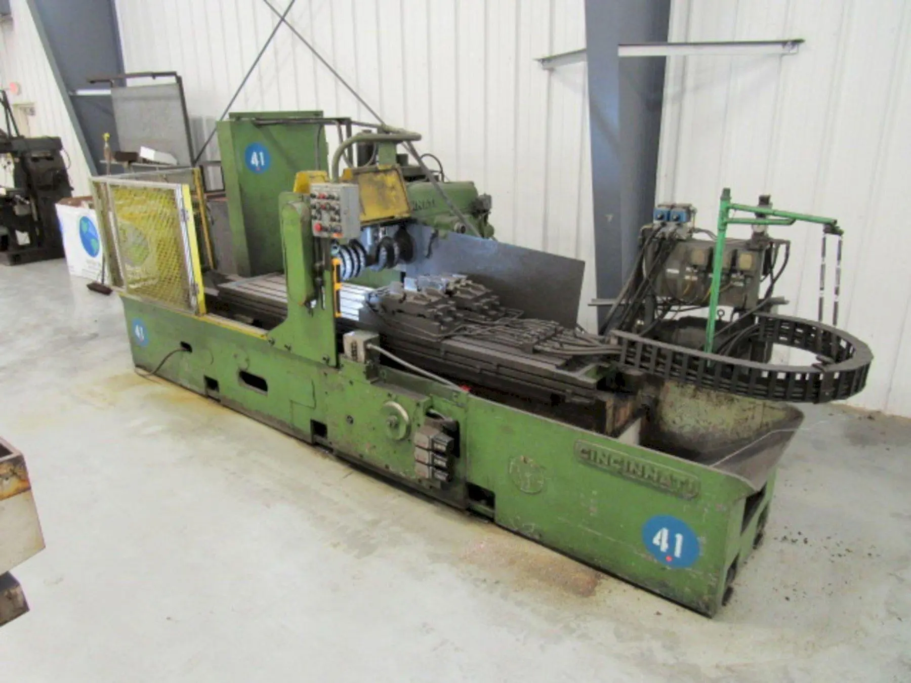 22" X 96" CINCINNATI HYPOWERMATIC HORIZONTAL SIMPLEX PRODUCTION MILL. STOCK # 0416421