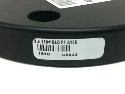 2-1/2" Diameter Blind Pipe Flange FF A105 Carbon Steel 150 LB - New Other